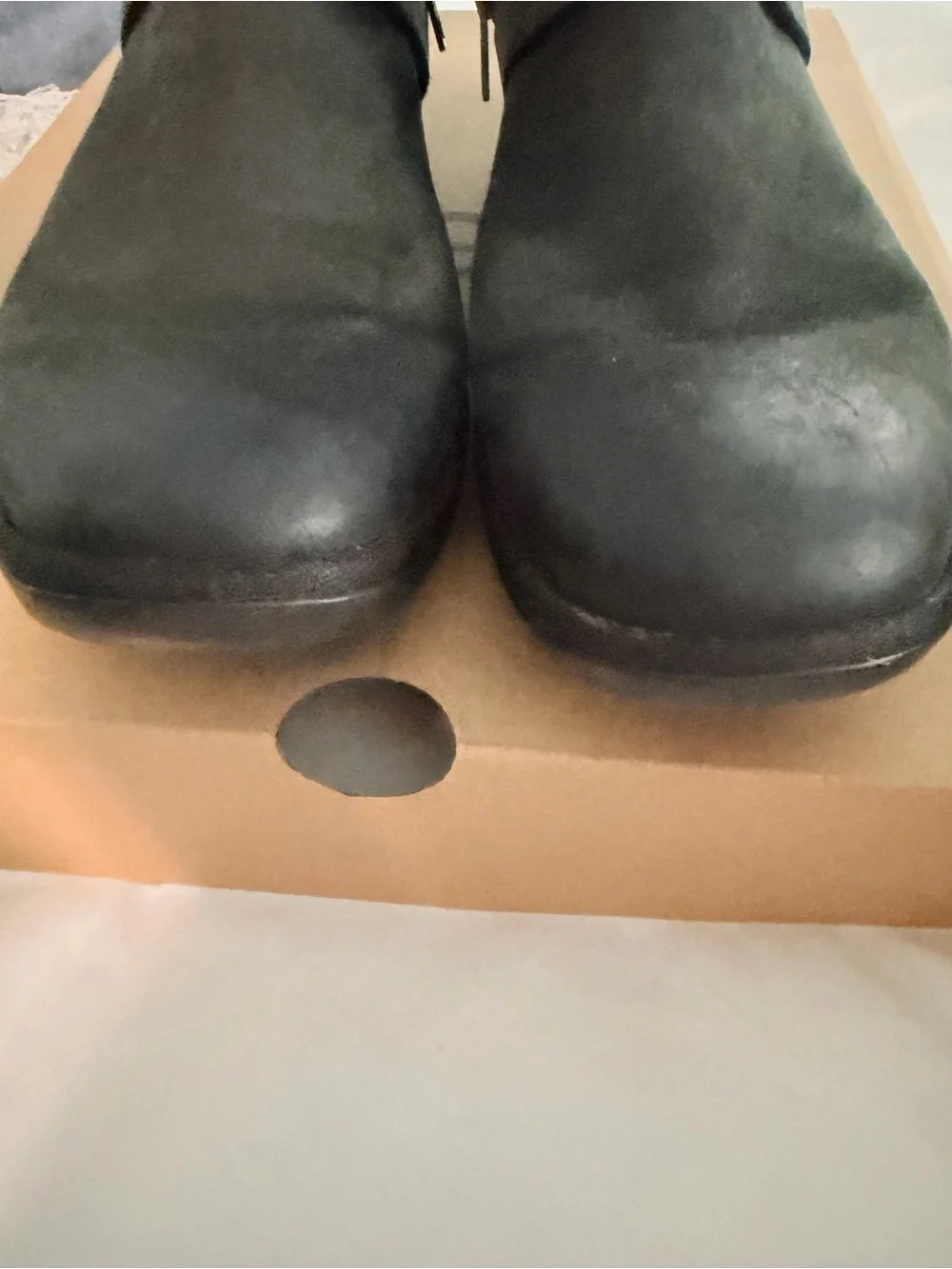 UGG Lorna Black Mid-Calf Buckle Boots